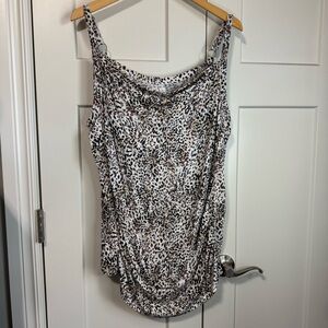 Maurices 24/7 Leopard Print Women's tank Top size 2x